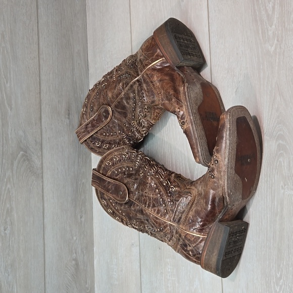 Corral Women 43751 Leather Western HOBO Square Toe boho sz 7.5M - Picture 7 of 14